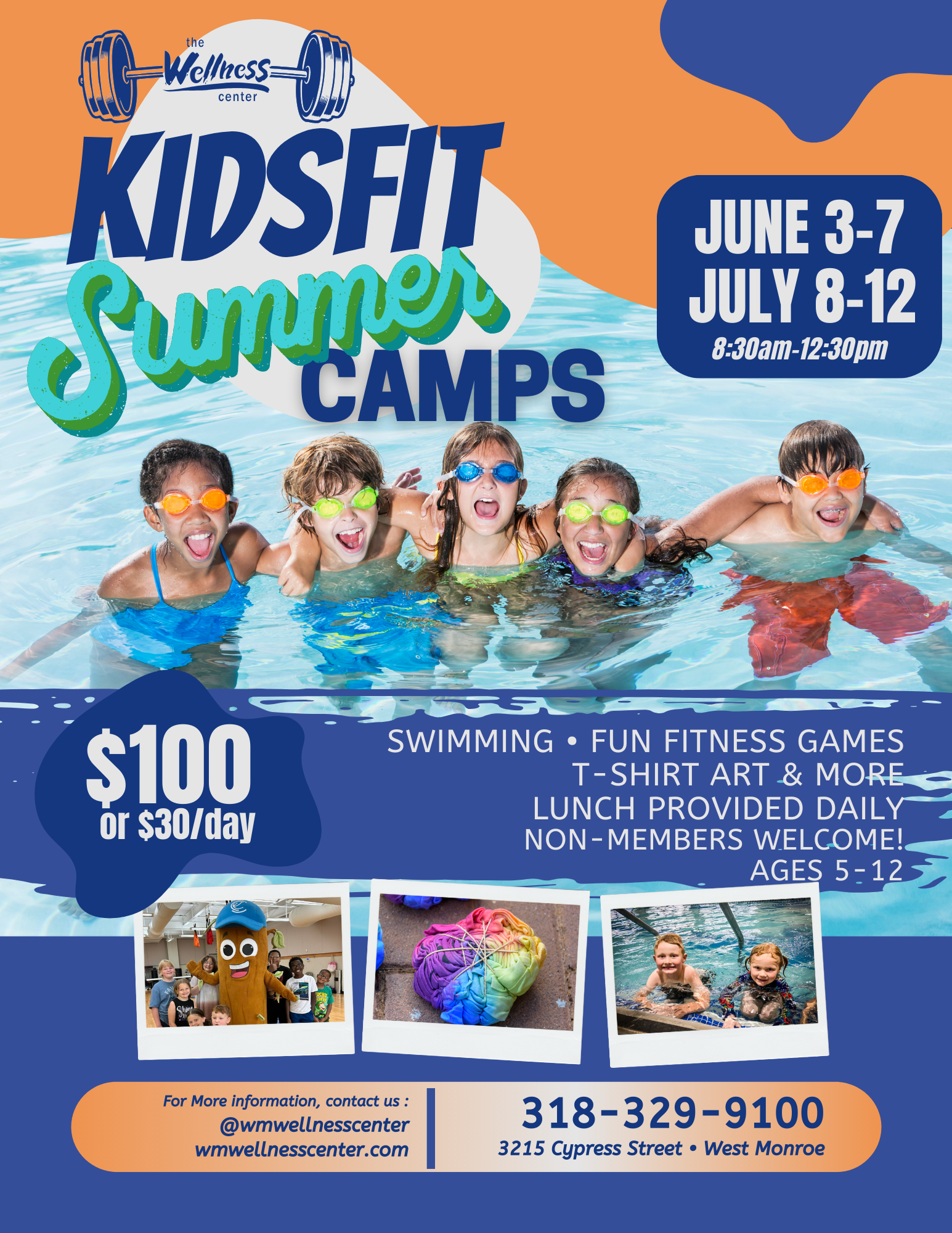 kidsfit summer camp june and july '24