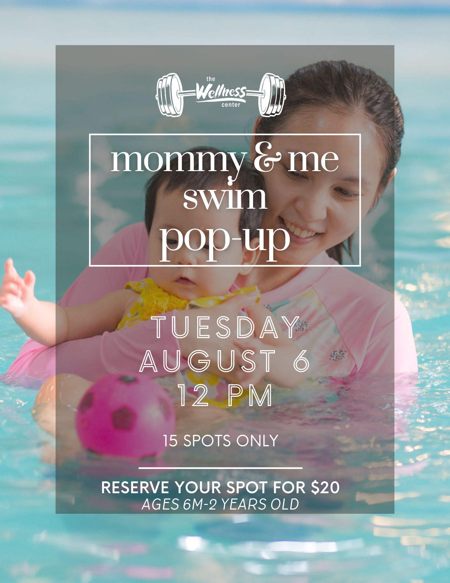 Mommy Me Swim pop-up AUGUST (8.5 x 11 in)