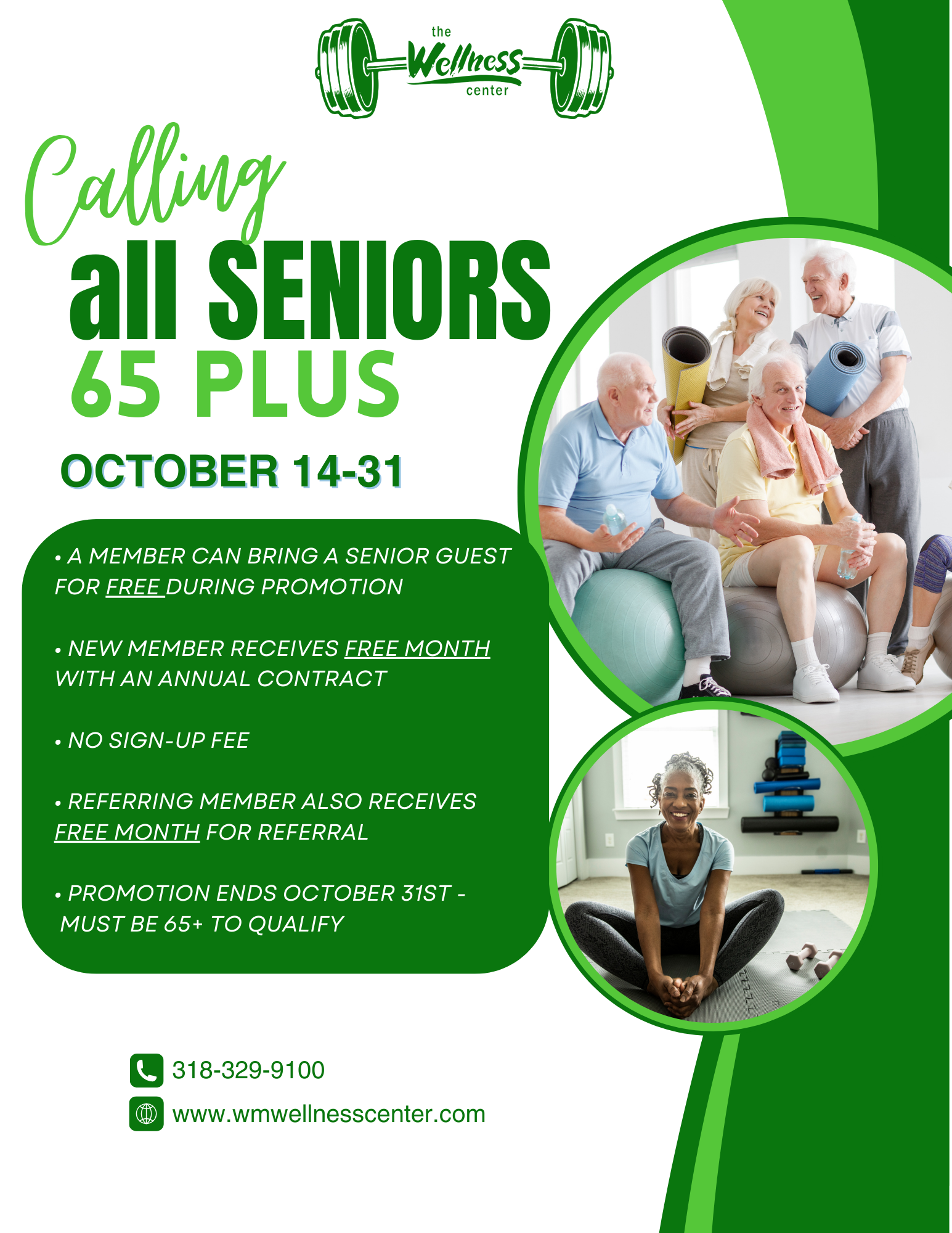 seniors 65+ promo