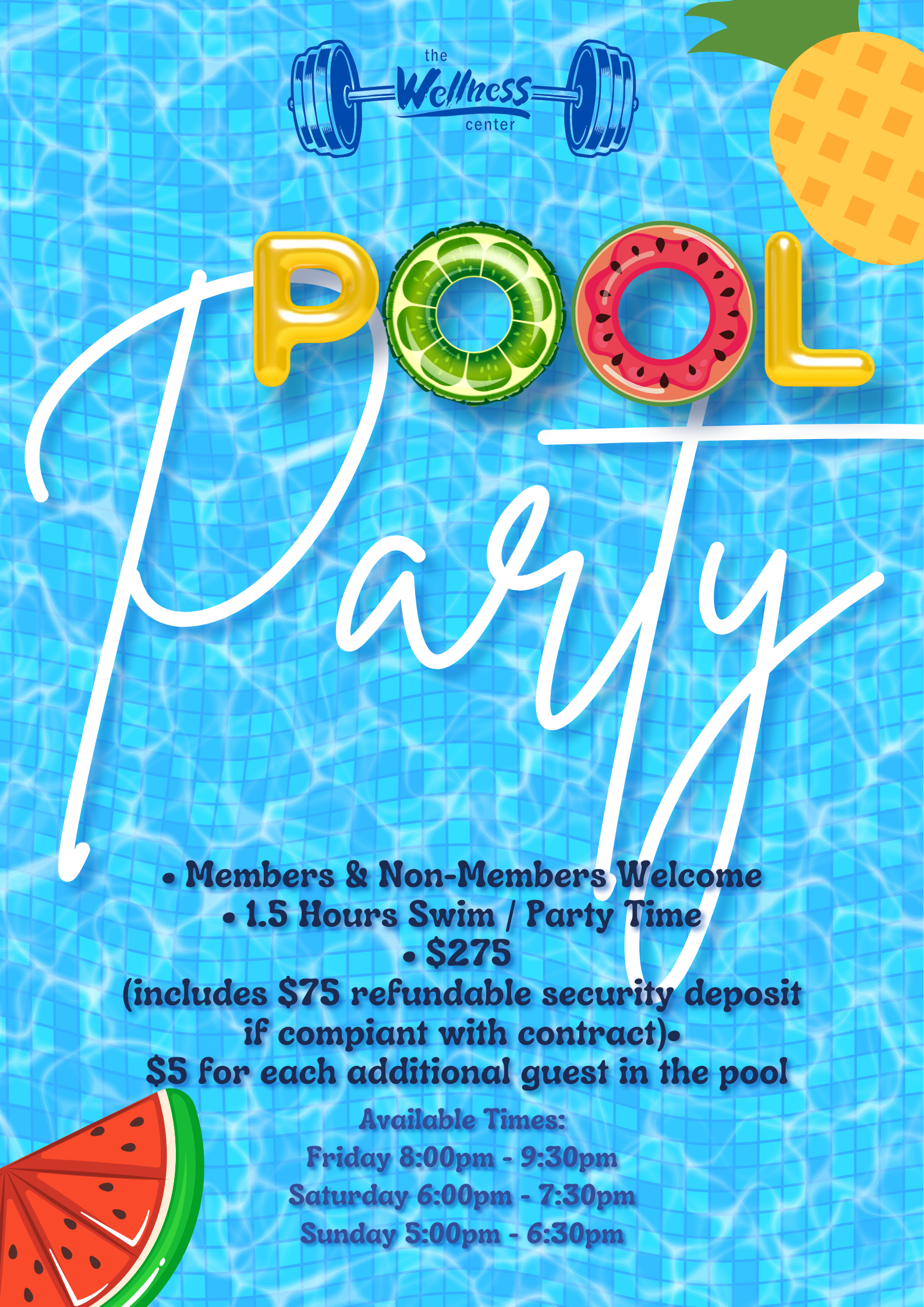 Pool Party flyer