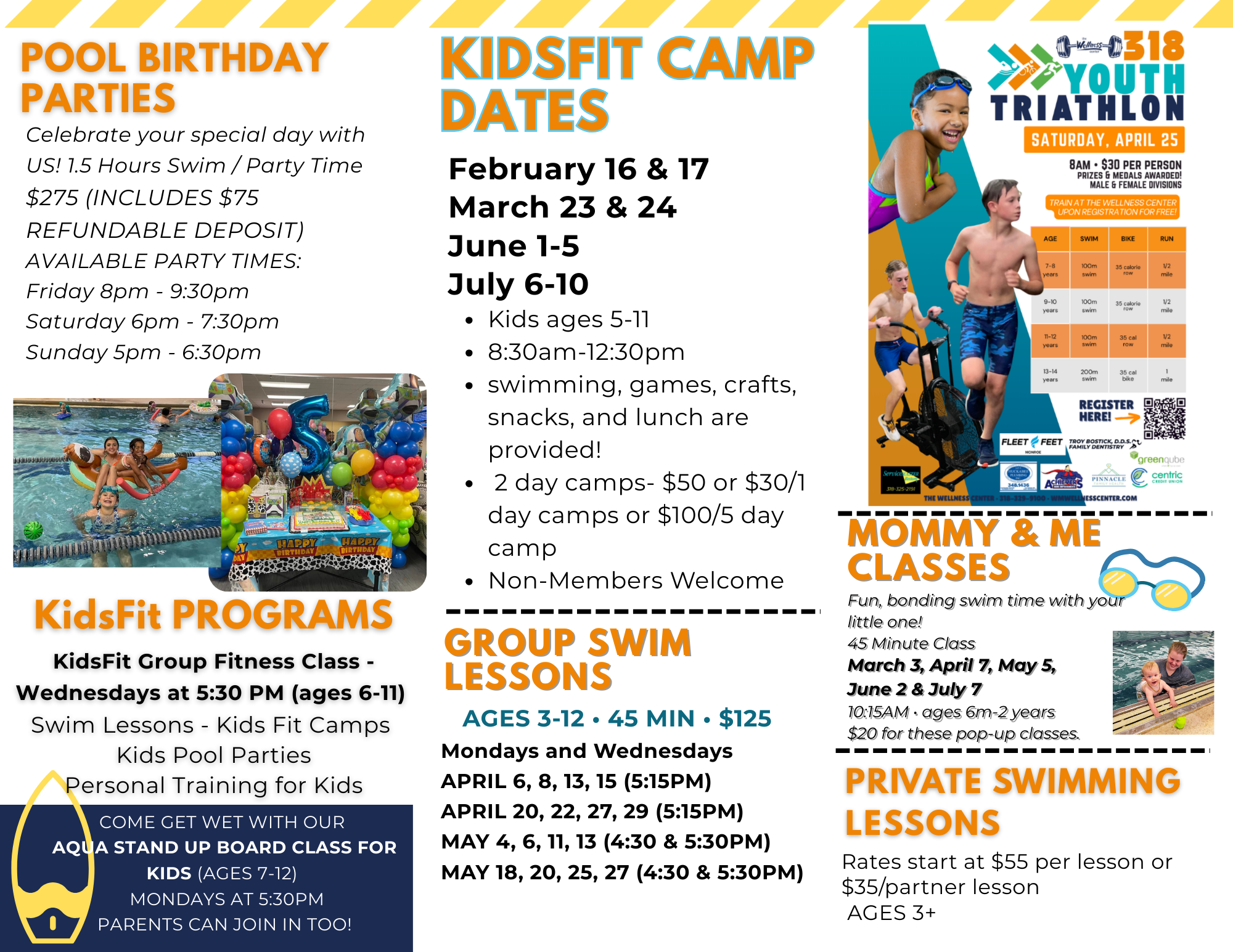 Kidsfit '26 spring brochure IN