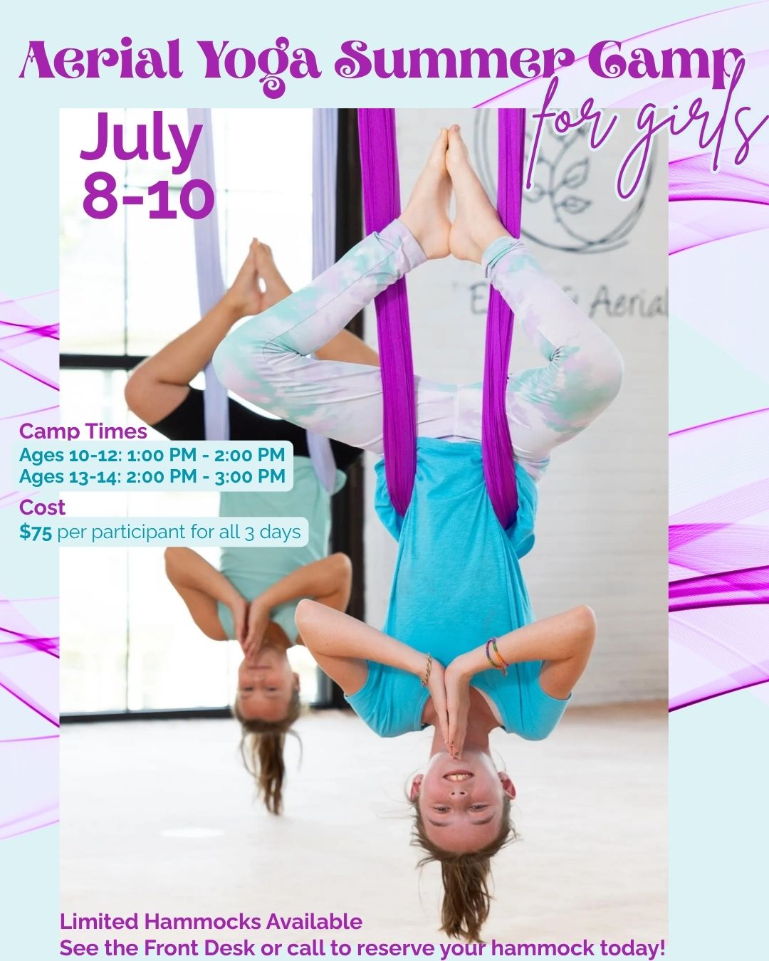 Aerial Yoga Summer Camp social